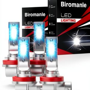 Biromanle H11 H8 Ice Blue Hi/Low Beam Fog Light Bulbs-0